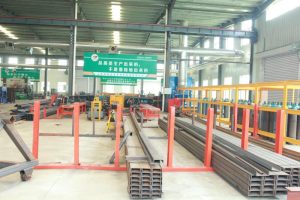 型材摆放 1 3Axles Fence Cargo Semi Trailer